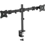 Digitus Soporte dual universal de monitor con sujeción por agarre, Soporte de monitor negro, Abrazadera, 8 kg, 38,1 cm (15"), 68,6 cm (27"), 100 x 100 mm, Negro