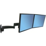 Ergotron 200 Series Combo Arm 61 cm (24") Negro Pared, Soporte de pared negro, 8,2 kg, 61 cm (24"), 75 x 75 mm, 100 x 100 mm, Negro