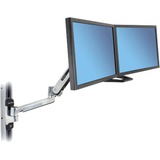 Ergotron LX HD Sit-Stand 116,8 cm (46") Plata Pared, Soporte de pared aluminio, 13,6 kg, 116,8 cm (46"), 75 x 75 mm, 400 x 400 mm, Plata