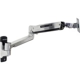 Ergotron LX HD Sit-Stand 116,8 cm (46") Plata, Soporte de pared aluminio, 13,6 kg, 116,8 cm (46"), 75 x 75 mm, 400 x 400 mm, Plata