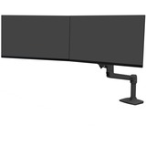 Ergotron LX Series 45-489-224 soporte para monitor 63,5 cm (25") Negro Escritorio, Soporte de monitor negro, Atornillado, 10 kg, 63,5 cm (25"), 100 x 100 mm, Ajustes de altura, Negro
