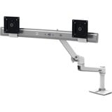 Ergotron LX Series Desk Dual Direct Arm 63,5 cm (25") Blanco Escritorio, Soporte de monitor blanco, Independiente, 9,9 kg, 63,5 cm (25"), 100 x 100 mm, Ajustes de altura, Blanco