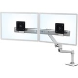 Ergotron LX Series Desk Dual Direct Arm 63,5 cm (25") Blanco Escritorio, Soporte de monitor blanco, Independiente, 9,9 kg, 63,5 cm (25"), 100 x 100 mm, Ajustes de altura, Blanco