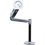 Ergotron LX Series LX HD Sit-Stand 116,8 cm (46") Aluminio Escritorio, Soporte de monitor plateado/Negro, 13,6 kg, 116,8 cm (46"), Ajustes de altura, Aluminio