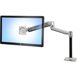 Ergotron LX Series LX HD Sit-Stand 116,8 cm (46") Aluminio, Soporte de monitor plateado/Negro, 13,6 kg, 116,8 cm (46"), Ajustes de altura, Aluminio