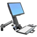 Ergotron StyleView Sit-Stand Combo Arm 61 cm (24") Aluminio Pared, Soporte blanco, 13,2 kg, 61 cm (24"), 75 x 75 mm, 100 x 100 mm, Aluminio