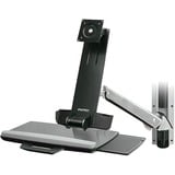 Ergotron StyleView Sit-Stand Combo Arm 61 cm (24") Aluminio Pared, Soporte blanco, 13,2 kg, 61 cm (24"), 75 x 75 mm, 100 x 100 mm, Aluminio
