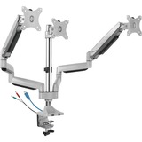 ICY BOX IB-MS505-TI 81,3 cm (32") Escritorio Negro, Plata, Soporte de monitor plateado/Negro, Abrazadera, 21 kg, 81,3 cm (32"), 75 x 75 mm, 100 x 100 mm, Negro, Plata