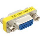 InLine 37724 conector F/F Plata, Adaptador gris, F/F, Plata