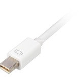 Sharkoon 0.15m, Mini DisplayPort/VGA 0,15 m VGA (D-Sub) Blanco, Adaptador blanco, Mini DisplayPort/VGA, 0,15 m, Mini DisplayPort, VGA (D-Sub), Macho, Hembra, Oro