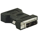 goobay DVI/VGA Negro, Adaptador negro, DVI, VGA, Negro, A granel