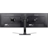 iiyama DS1002D-B1 soporte para monitor 76,2 cm (30") Escritorio Negro, Soporte de pie negro, 10 kg, 25,4 cm (10"), 76,2 cm (30"), 100 x 100 mm, Ajustes de altura, Negro