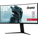 iiyama G-MASTER GB3466WQSU-B1 LED display 86,4 cm (34") 3440 x 1440 Pixeles UltraWide Quad HD Negro, Monitor de gaming negro, 86,4 cm (34"), 3440 x 1440 Pixeles, UltraWide Quad HD, LED, 1 ms, Negro