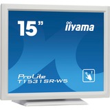 iiyama ProLite T1531SR-W5 pantalla para PC 38,1 cm (15") 1024 x 768 Pixeles LED Pantalla táctil Blanco, Monitor LED blanco, 38,1 cm (15"), 1024 x 768 Pixeles, LED, 8 ms, Blanco