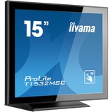 iiyama ProLite T1532MSC-B5AG monitor pantalla táctil 38,1 cm (15") 1024 x 768 Pixeles Negro, Monitor LED negro, 38,1 cm (15"), 315 cd / m², TN, 4:3, 1024 x 768 Pixeles, LED