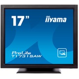 iiyama ProLite T1731SAW-B5 pantalla para PC 43,2 cm (17") 1280 x 1024 Pixeles LED Pantalla táctil Negro, Monitor LED negro, 43,2 cm (17"), 1280 x 1024 Pixeles, LED, 5 ms, Negro