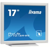 iiyama ProLite T1731SR-W5 monitor pantalla táctil 43,2 cm (17") 1280 x 1024 Pixeles Single-touch Blanco, Monitor LED blanco, 43,2 cm (17"), 200 cd / m², TN, 5:4, 1280 x 1024 Pixeles, 5:4