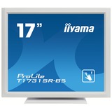 iiyama ProLite T1731SR-W5 pantalla para PC 43,2 cm (17") 1280 x 1024 Pixeles TN Pantalla táctil Blanco, Monitor LED blanco, 43,2 cm (17"), 1280 x 1024 Pixeles, TN, 5 ms, Blanco