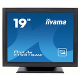 iiyama ProLite T1931SAW-B5 pantalla para PC 48,3 cm (19") 1280 x 1024 Pixeles LED Pantalla táctil Negro, Monitor LED negro, 48,3 cm (19"), 1280 x 1024 Pixeles, LED, 5 ms, Negro