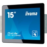 iiyama ProLite TF1515MC-B2 pantalla para PC 38,1 cm (15") 1024 x 768 Pixeles XGA LED Pantalla táctil Negro, Monitor LED negro, 38,1 cm (15"), 1024 x 768 Pixeles, XGA, LED, 8 ms, Negro