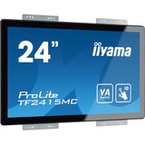 iiyama ProLite TF2415MC-B2 pantalla para PC 60,5 cm (23.8") 1920 x 1080 Pixeles Full HD VA Pantalla táctil Multi-usuario Negro, Monitor LED negro, 60,5 cm (23.8"), 1920 x 1080 Pixeles, Full HD, VA, 16 ms, Negro