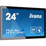 iiyama ProLite TF2415MC-B2 pantalla para PC 60,5 cm (23.8") 1920 x 1080 Pixeles Full HD VA Pantalla táctil Multi-usuario Negro, Monitor LED negro, 60,5 cm (23.8"), 1920 x 1080 Pixeles, Full HD, VA, 16 ms, Negro