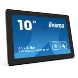 iiyama ProLite TW1023ASC-B1P pantalla para PC 25,6 cm (10.1") 1280 x 800 Pixeles WXGA LED Pantalla táctil Multi-usuario Negro, Monitor LED negro, 25,6 cm (10.1"), 1280 x 800 Pixeles, WXGA, LED, 25 ms, Negro