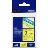 Brother Cinta laminada 9mm, Cinta de escritura Negro sobre amarillo, TZe, Gris, Transferencia térmica, Filipinas, 5 año(s)