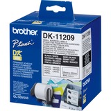 Brother DK-11209 cinta para impresora de etiquetas Negro sobre blanco, Cinta de escritura Negro sobre blanco, 800 pieza(s), DK, Blanco, Térmica directa, China