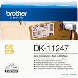 Brother DK-11247 cinta para impresora de etiquetas Negro sobre blanco Negro sobre blanco, 180 pieza(s), DK, Negro, Blanco, Térmica directa, Brother