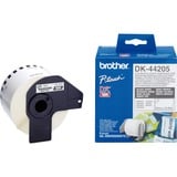 Brother DK-44205 cinta para impresora de etiquetas Negro sobre blanco, Cinta de escritura blanco, Negro sobre blanco, DK, Blanco, Térmica directa, China, 5 año(s)