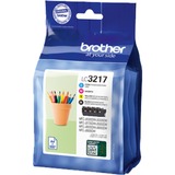 Brother LC3217VALDR cartucho de tinta 4 pieza(s) Original Negro, Cian, Magenta, Amarillo Negro, Cian, Magenta, Amarillo, 4 pieza(s), 550 páginas, 550 páginas, Multipack