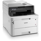 Brother MFC-L3770CDW impresora multifunción LED A4 2400 x 600 DPI 24 ppm Wifi, Impresora multifuncional gris/Antracita, LED, Impresión a color, 2400 x 600 DPI, A4, Impresión directa, Negro, Blanco