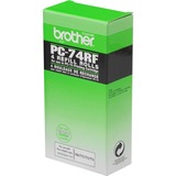 Brother PC-74RF suministro para fax Cinta de fax 144 páginas Negro 4 pieza(s), Cinta de colores 144 páginas, Negro, FAXT72 / FAXT74 / FAXT76 / FAXT78 / FAXT7 Plus / FAXT92 / FAXT94 / FAXT96 / FAXT98 / FAXT102 /..., Cinta de fax, Caja, Transferencia térmica