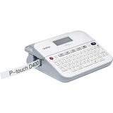 Brother PT-D400VP impresora de etiquetas Transferencia térmica 180 x 180 DPI 20 mm/s TZe, Rotulador TZe, Transferencia térmica, 180 x 180 DPI, 20 mm/s, AA, Gris, Blanco