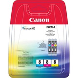 Canon 0621B029 cartucho de tinta 3 pieza(s) Original Cian, Magenta, Amarillo Tinta a base de pigmentos, 3 pieza(s)