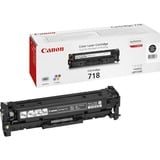 Canon CRG-718 Bk cartucho de tóner 1 pieza(s) Original Negro 3400 páginas, Negro, 1 pieza(s)