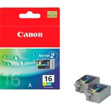 Canon Cartridge BCI-16 3-Color cartucho de tinta Original Multipack, Minorista