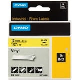 Dymo Etiquetas de Vinilo IND, Cinta de escritura Negro sobre amarillo, Multicolor, Vinilo, -40 - 80 °C, UL 969, DYMO