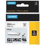 Dymo Etiquetas de Vinilo IND, Cinta de escritura Negro sobre blanco, Multicolor, Vinilo, -40 - 80 °C, UL 969, DYMO