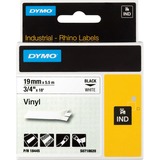 Dymo Rhino etiquetas industriales de vinilo | 19 mm x 5,5 m | de color negro sobre fondo blanco, Cinta de escritura 5 m | de color negro sobre fondo blanco, D1, Blanco, Vinilo, Bélgica, 5,5 m, 1 pieza(s)