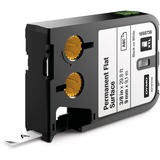Dymo Superficie plana permanente, Cinta de escritura Negro sobre blanco, Negro, Transferencia térmica, Poliéster, Bélgica, -40 - 60 °C