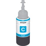 Epson 664 Ecotank Cyan ink bottle (70ml), Tinta Cian, Epson, EcoTank L555 EcoTank L355 EcoTank ET-4550 EcoTank ET-4500 EcoTank ET-3600 EcoTank ET-2650 EcoTank..., Gris, 70 ml, Indonesia