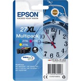 Epson Alarm clock Multipack 3-colour 27XL DURABrite Ultra Ink, Tinta Alto rendimiento (XL), Tinta a base de pigmentos, 10,4 ml, 1100 páginas, 1 pieza(s), Multipack
