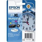 Epson Alarm clock Multipack 3-colour 27XL DURABrite Ultra Ink, Tinta Alto rendimiento (XL), Tinta a base de pigmentos, 10,4 ml, 1100 páginas, 1 pieza(s), Multipack