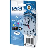 Epson Alarm clock Multipack 3-colour 27 DURABrite Ultra Ink, Tinta Rendimiento estándar, Tinta a base de pigmentos, 3,6 ml, 300 páginas, 1 pieza(s), Multipack