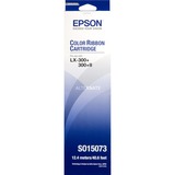 Epson Cartucho de color SIDM para LX-300/300+II (C13S015073), Cinta de colores - Epson LX-300+II (W. USB) 110V - Epson LX-300+II - Epson LX-300+, Negro, Cian, Magenta, Amarillo, Matriz de punto, 9 pines, 1000000 caracteres, Negro