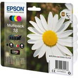 Epson Daisy Multipack 18 4 colores, Tinta Rendimiento estándar, 5,2 ml, 3,3 ml, 175 páginas, 1 pieza(s), Multipack