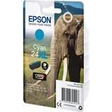 Epson Elephant Cartucho 24XL cian, Tinta Alto rendimiento (XL), 8,7 ml, 740 páginas, 1 pieza(s)