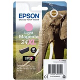 Epson Elephant Cartucho 24XL magenta claro, Tinta Alto rendimiento (XL), Tinta a base de pigmentos, 9,8 ml, 740 páginas, 1 pieza(s)